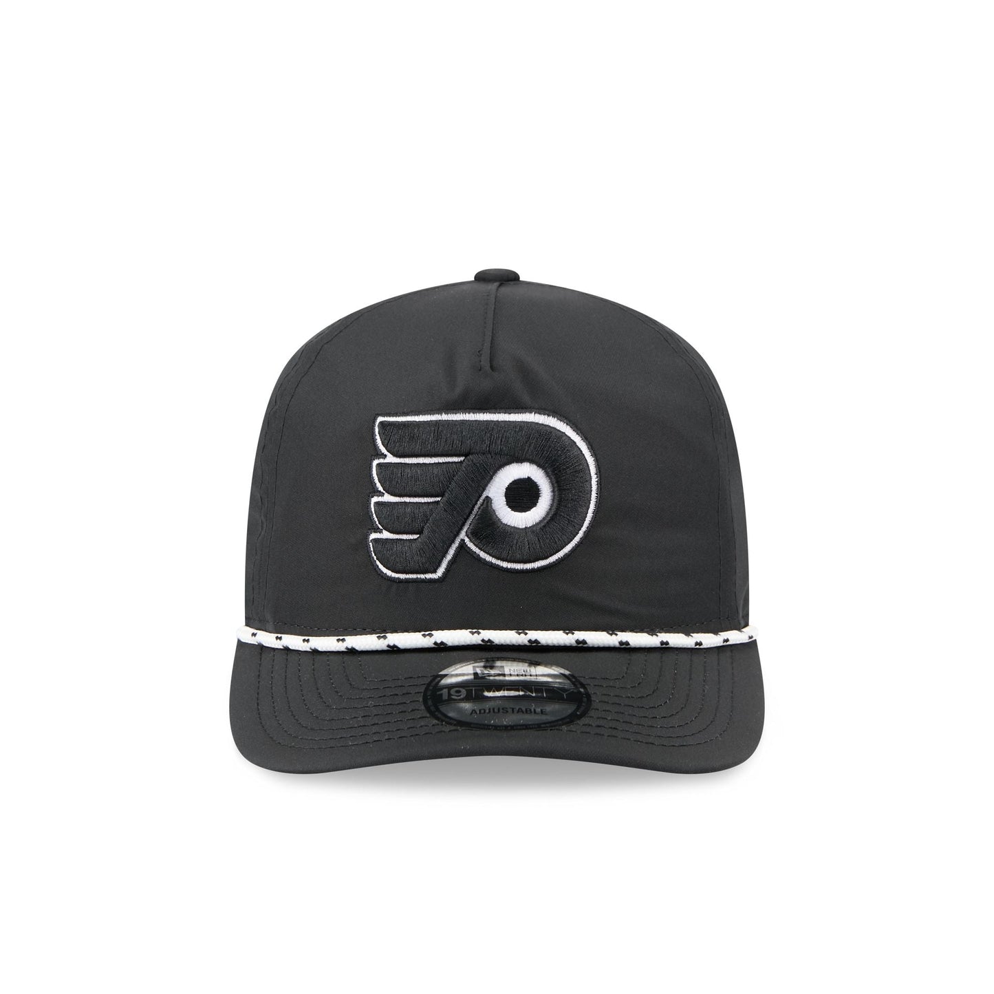 Philadelphia Flyers Black and White Rope 19TWENTY Snapback Hat