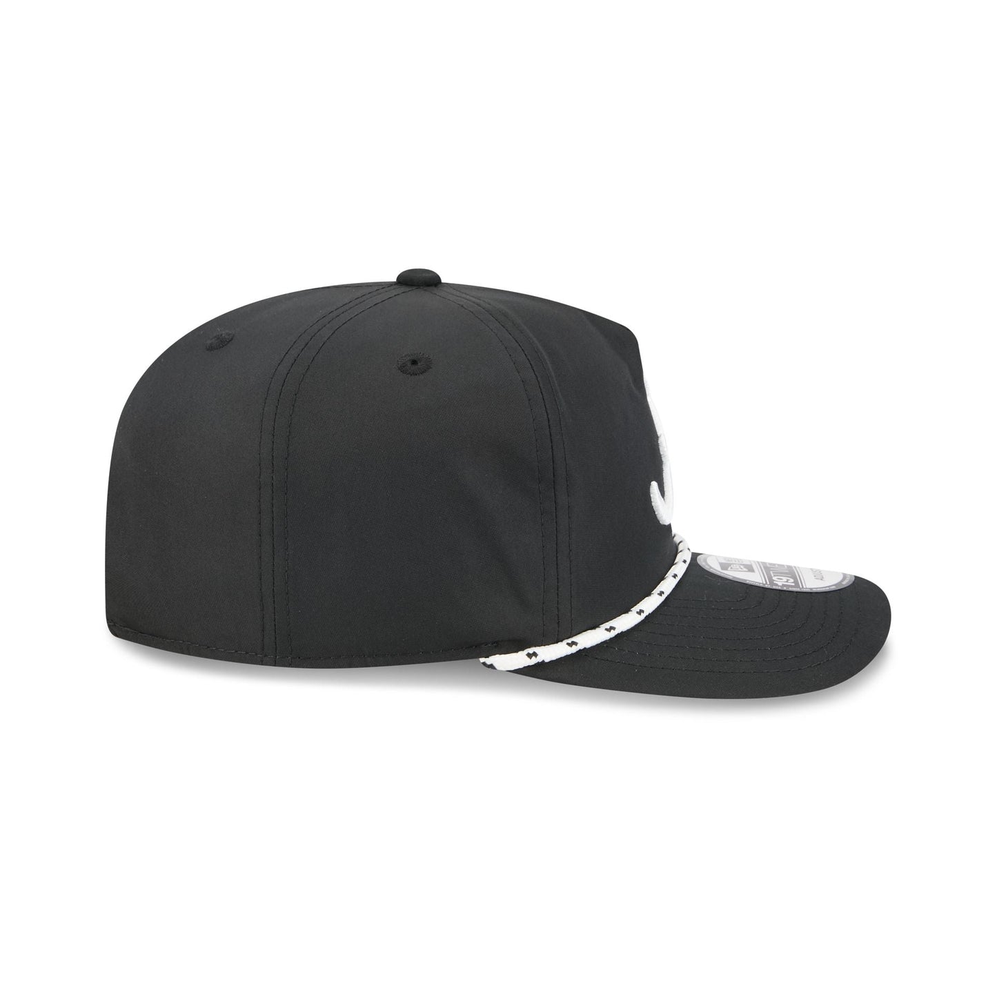 Alabama Crimson Tide Black and White Rope 19TWENTY Snapback Hat
