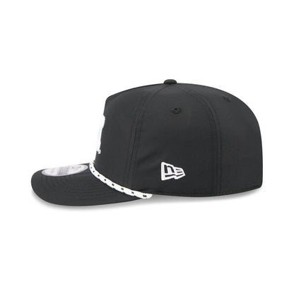 Michigan Wolverines Black and White Rope 19TWENTY Snapback Hat