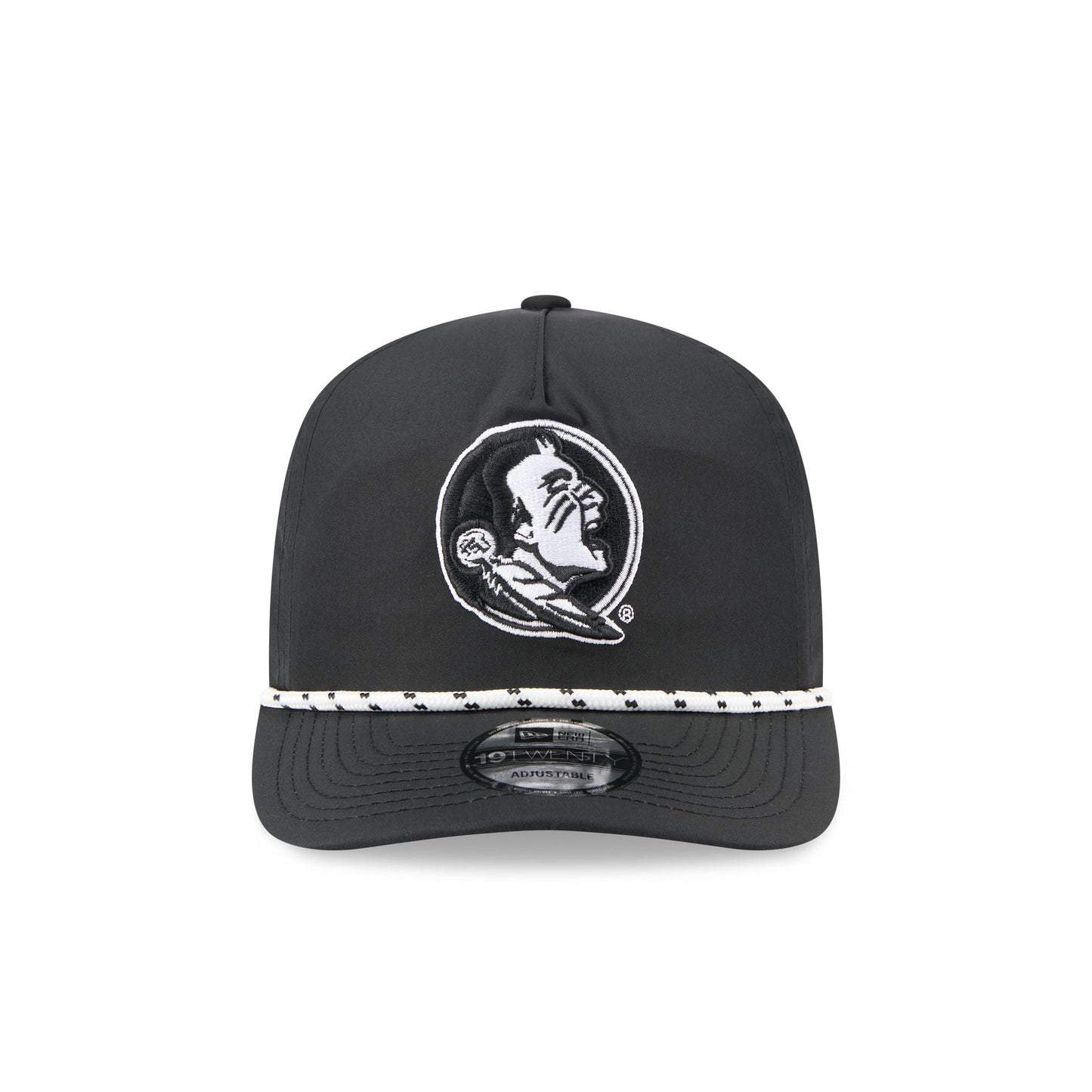Florida State Seminoles Black and White Rope 19TWENTY Snapback Hat