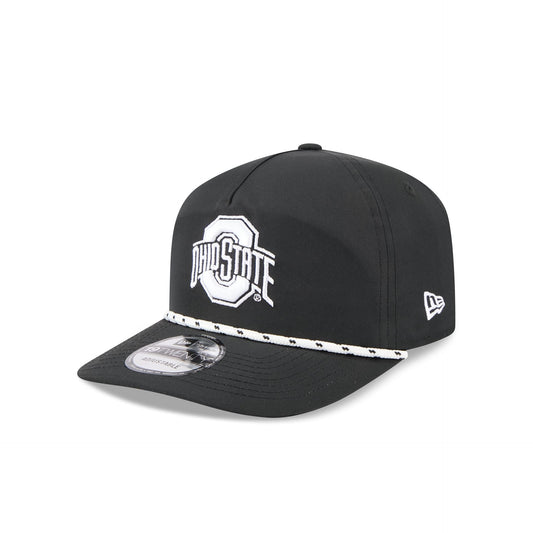 Ohio State Buckeyes Black and White Rope 19TWENTY Snapback Hat