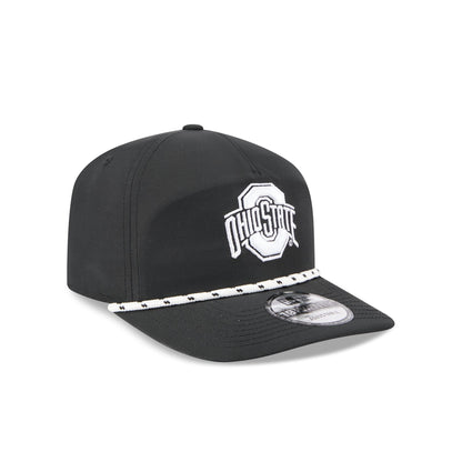 Ohio State Buckeyes Black and White Rope 19TWENTY Snapback Hat