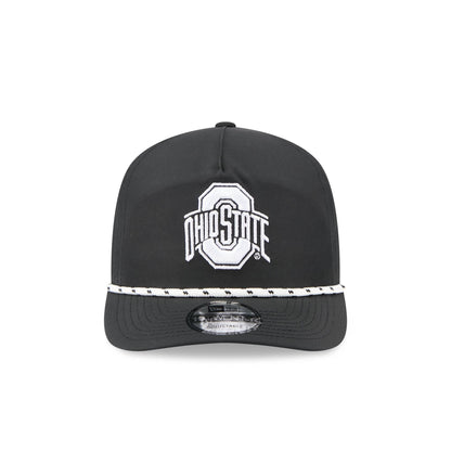 Ohio State Buckeyes Black and White Rope 19TWENTY Snapback Hat