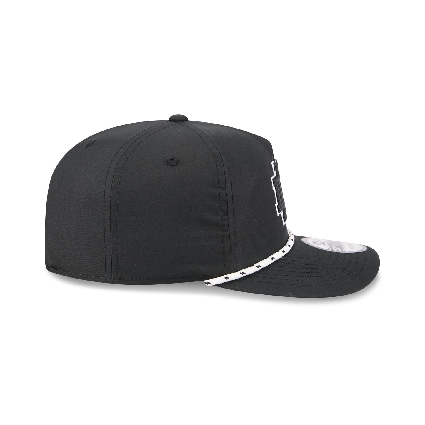 Notre Dame Fighting Irish Black and White Rope 19TWENTY Snapback Hat