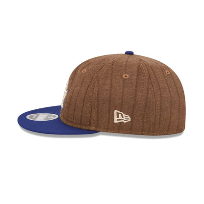Los Angeles Dodgers Three Looms Wool Pinstripe Retro Crown 9FIFTY Adjustable Hat