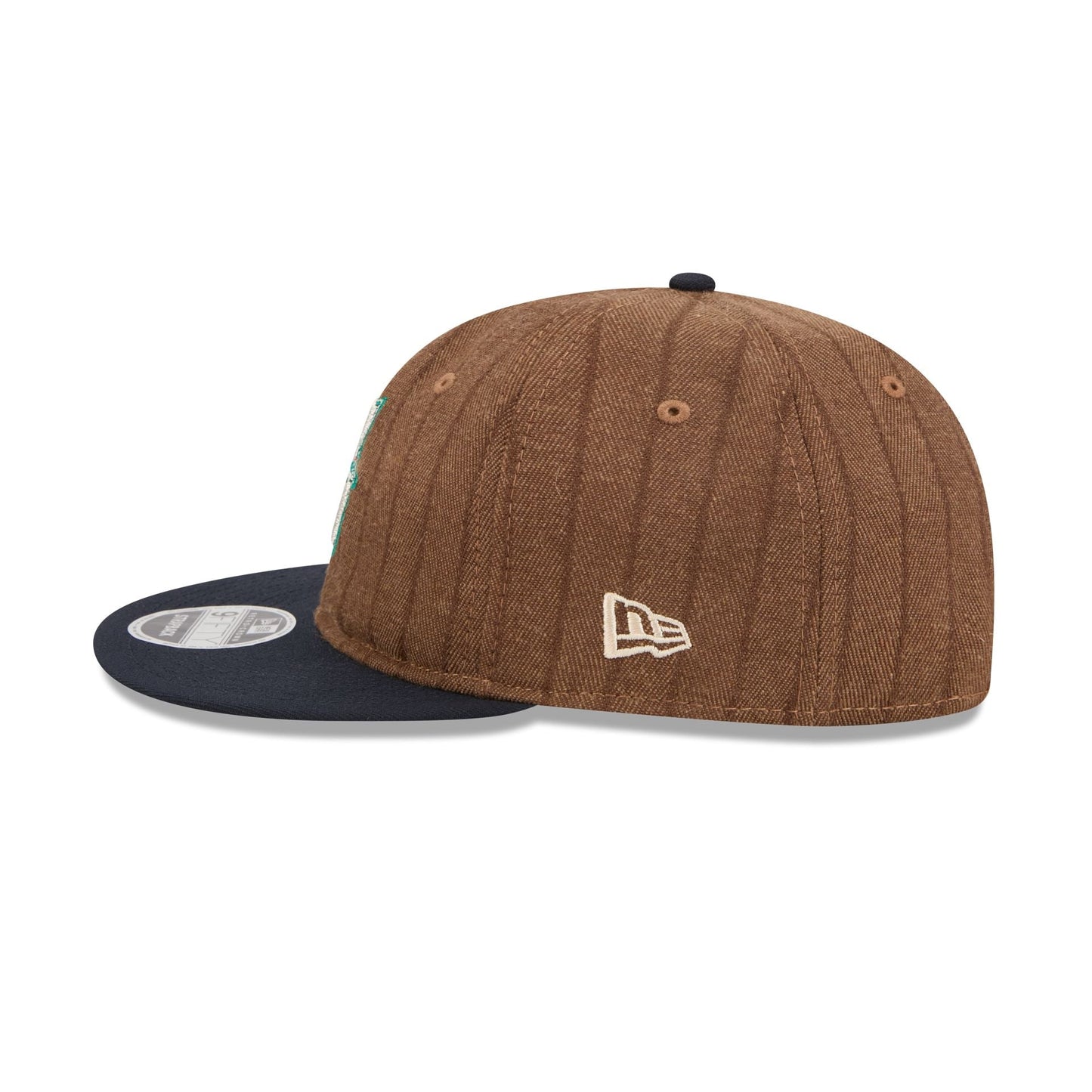 Seattle Mariners Three Looms Wool Pinstripe Retro Crown 9FIFTY Adjustable Hat