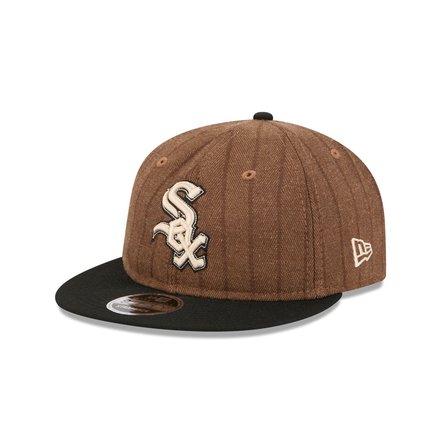 Chicago White Sox Three Looms Wool Pinstripe Retro Crown 9FIFTY Adjustable Hat
