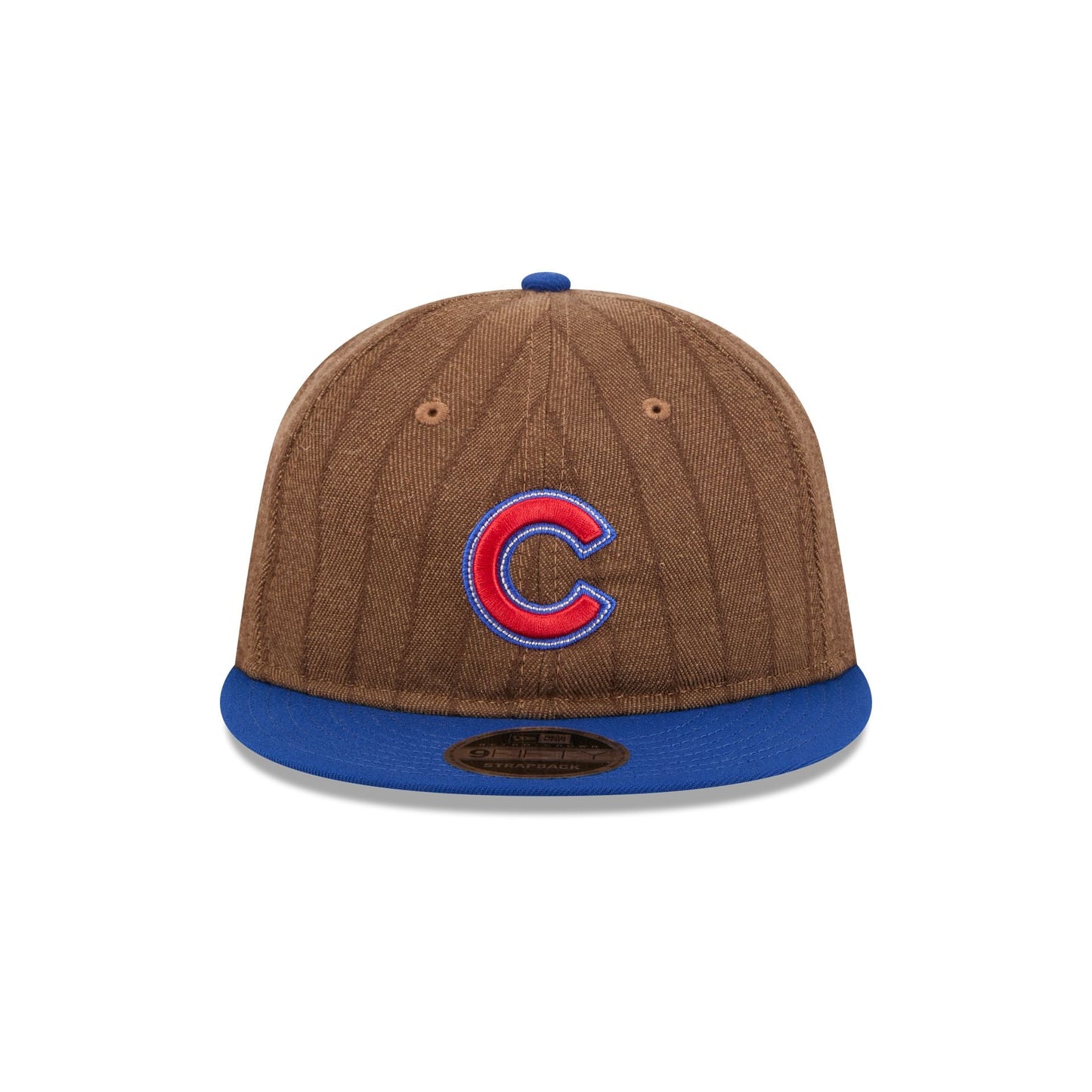Chicago Cubs Three Looms Wool Pinstripe Retro Crown 9FIFTY Adjustable Hat