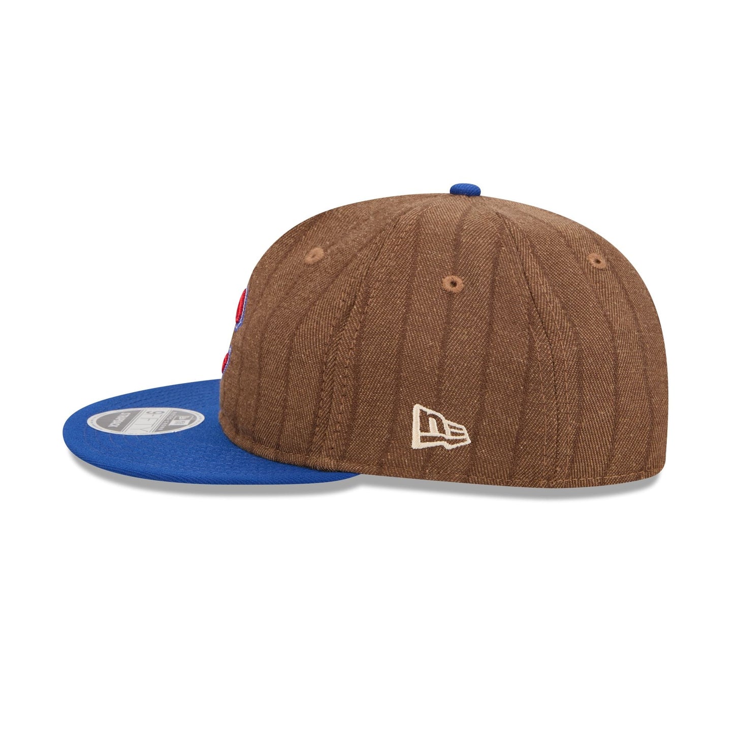 Chicago Cubs Three Looms Wool Pinstripe Retro Crown 9FIFTY Adjustable Hat