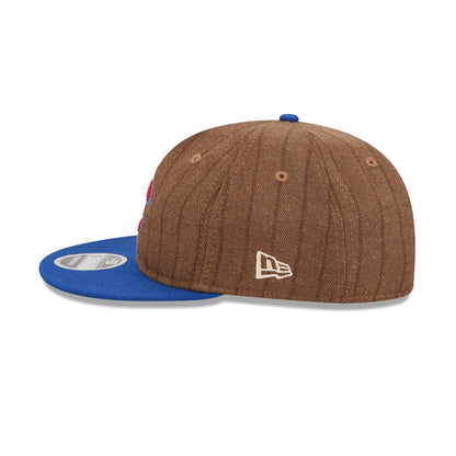 Chicago Cubs Three Looms Wool Pinstripe Retro Crown 9FIFTY Adjustable Hat