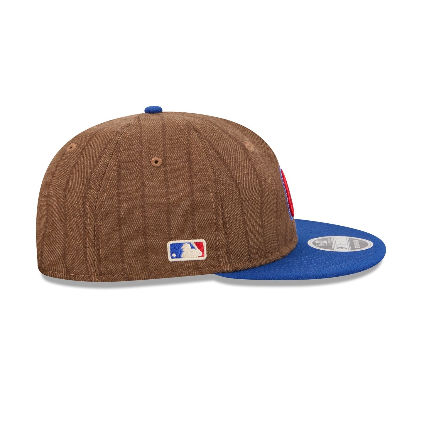 Chicago Cubs Three Looms Wool Pinstripe Retro Crown 9FIFTY Adjustable Hat