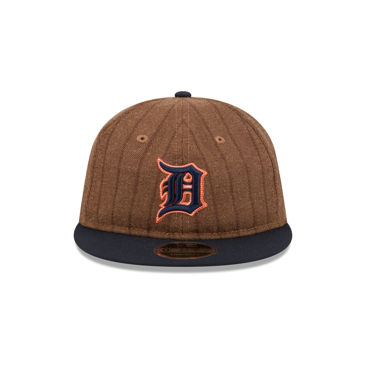 Detroit Tigers Three Looms Wool Pinstripe Retro Crown 9FIFTY Adjustable Hat