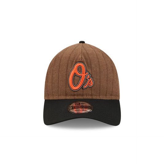 Baltimore Orioles Three Looms Wool Pinstripe 9TWENTY A-Frame Adjustable Hat