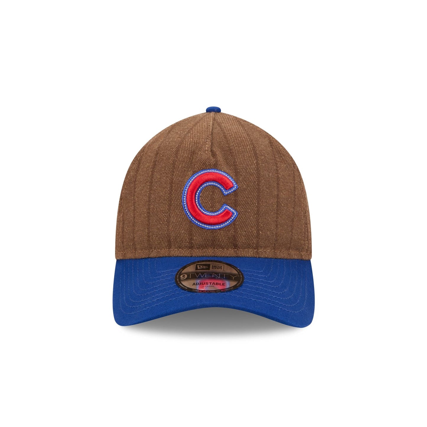 Chicago Cubs Three Looms Wool Pinstripe 9TWENTY A-Frame Adjustable Hat
