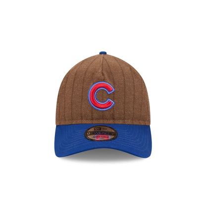 Chicago Cubs Three Looms Wool Pinstripe 9TWENTY A-Frame Adjustable Hat