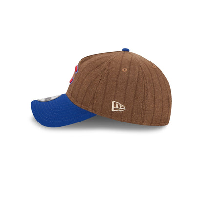 Chicago Cubs Three Looms Wool Pinstripe 9TWENTY A-Frame Adjustable Hat