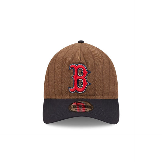 Boston Red Sox Three Looms Wool Pinstripe 9TWENTY A-Frame Adjustable Hat