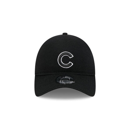 Chicago Cubs Merino Wool Black 9TWENTY Adjustable Hat
