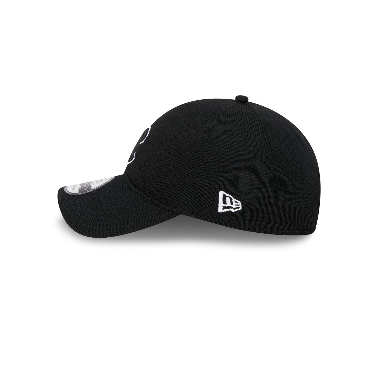 Chicago Cubs Merino Wool Black 9TWENTY Adjustable Hat