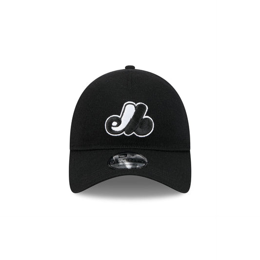 Montreal Expos Merino Wool Black 9TWENTY Adjustable Hat