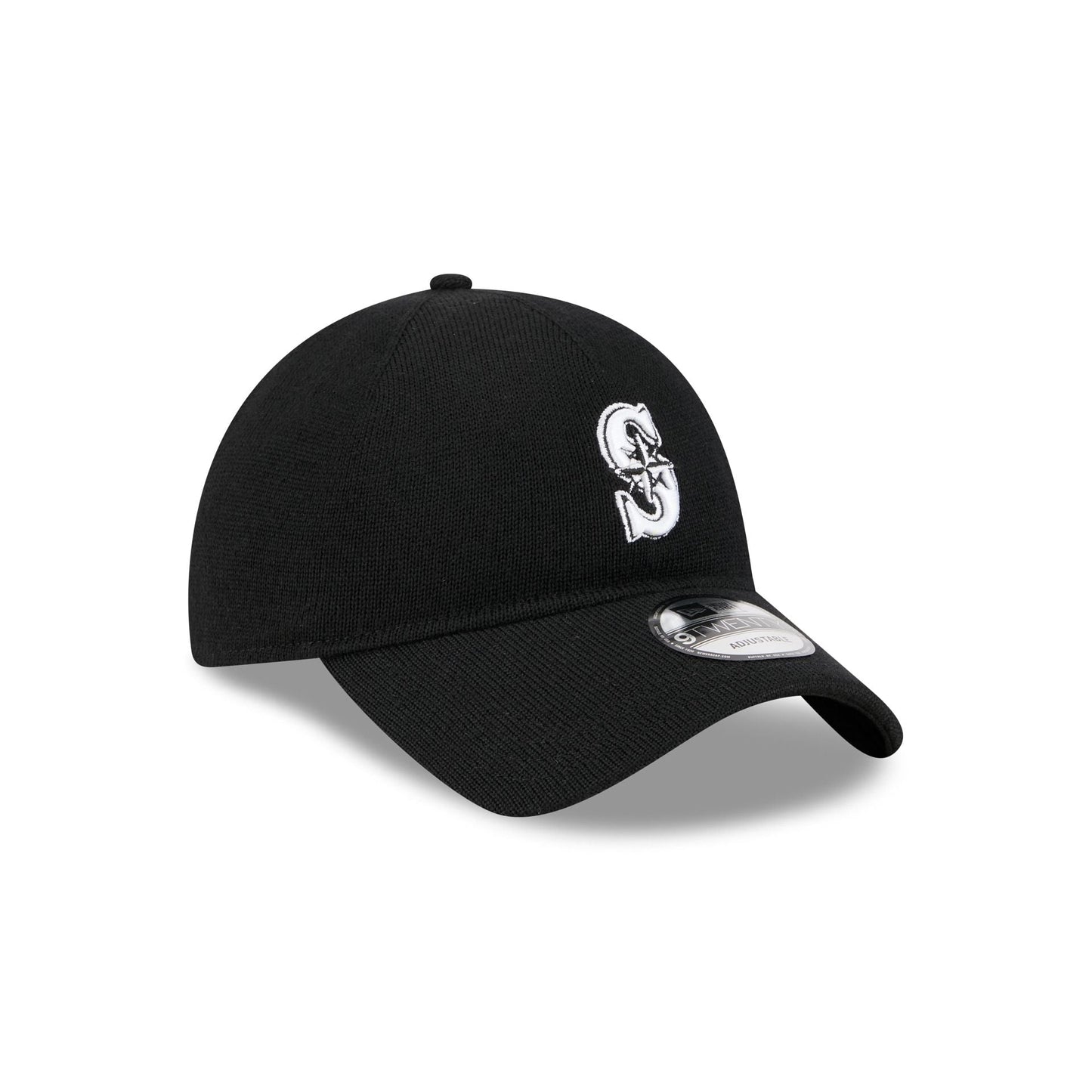 Seattle Mariners Merino Wool Black 9TWENTY Adjustable Hat