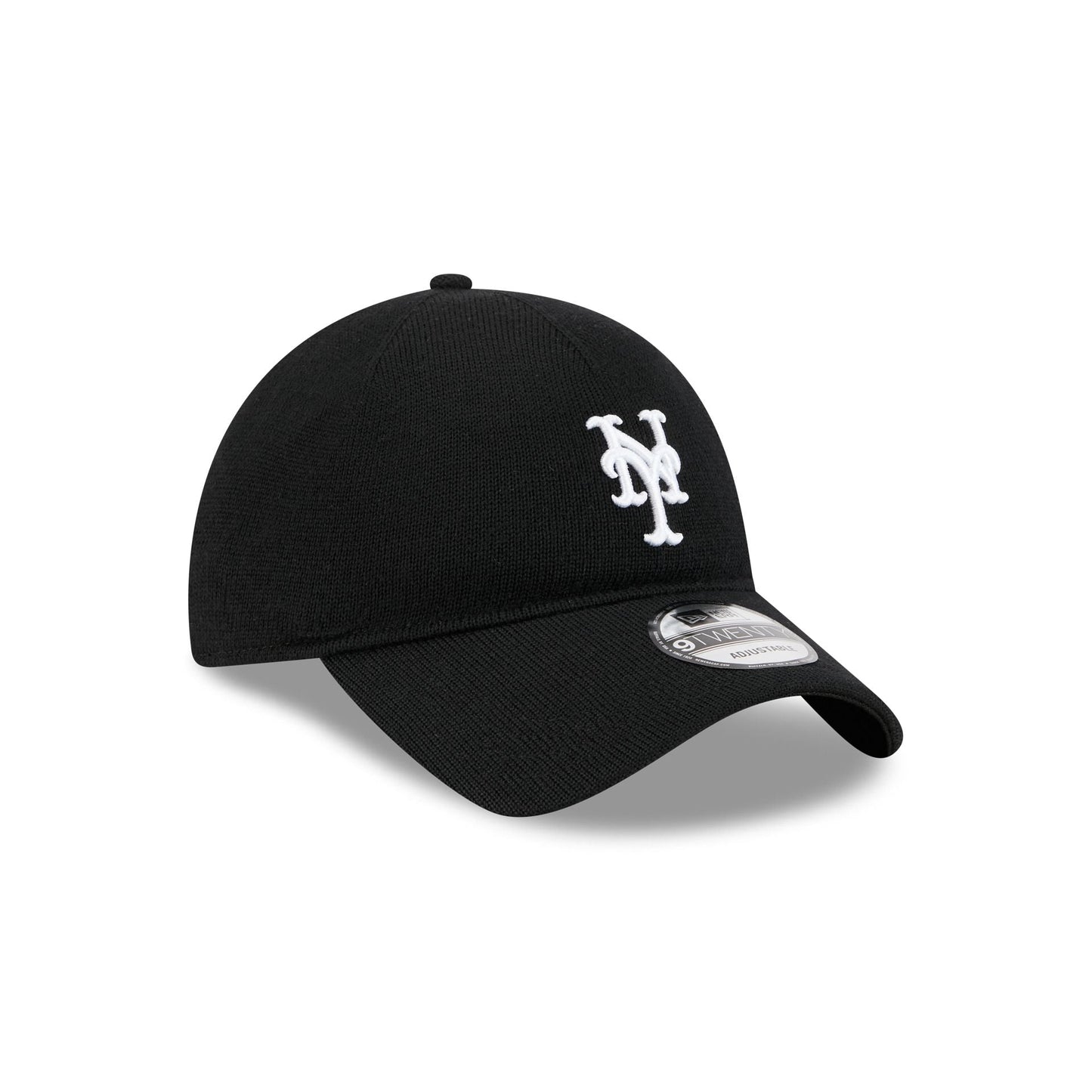 New York Mets Merino Wool Black 9TWENTY Adjustable Hat