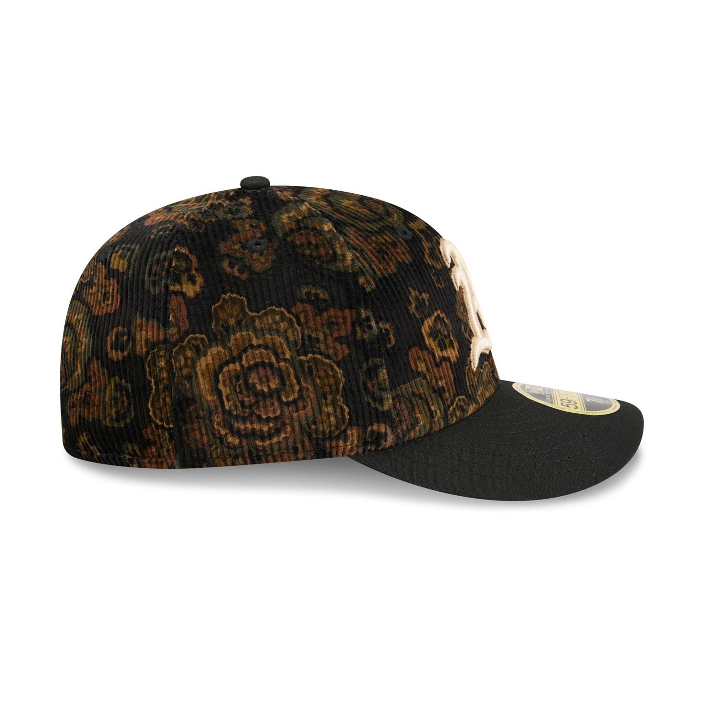 Athletics Three Looms Floral Cord Low Profile 59FIFTY Fitted Hat