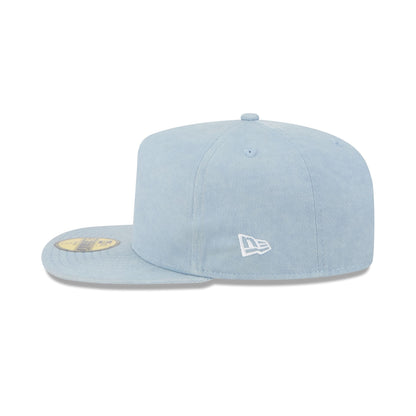 New Era Cap Washed Twill Sky Blue 59FIFTY A-Frame Fitted Hat