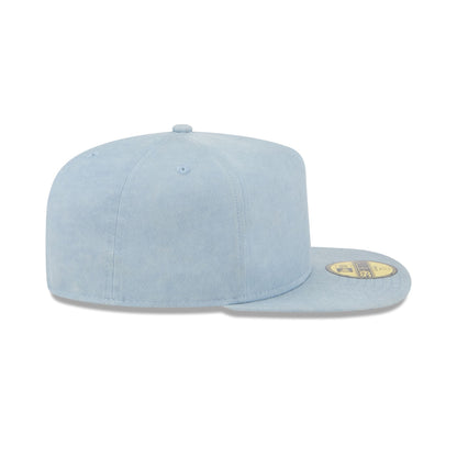 New Era Cap Washed Twill Sky Blue 59FIFTY A-Frame Fitted Hat
