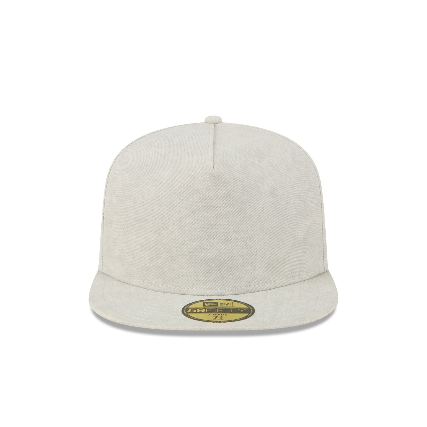 New Era Cap Washed Twill Light Biege 59FIFTY A-Frame Fitted Hat