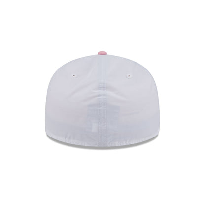 New Era Cap Cotton Nylon Pink Visor Low Profile 59FIFTY Fitted Hat