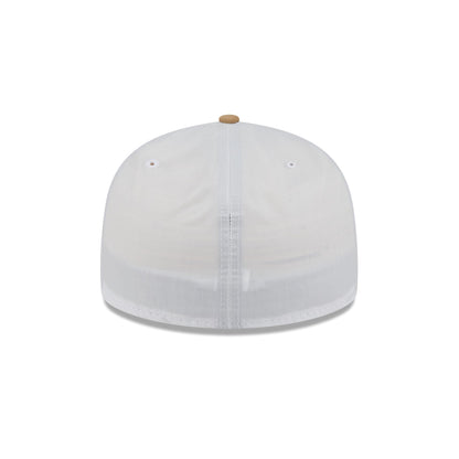 New Era Cap Cotton Nylon Tan Visor Low Profile 59FIFTY Fitted Hat