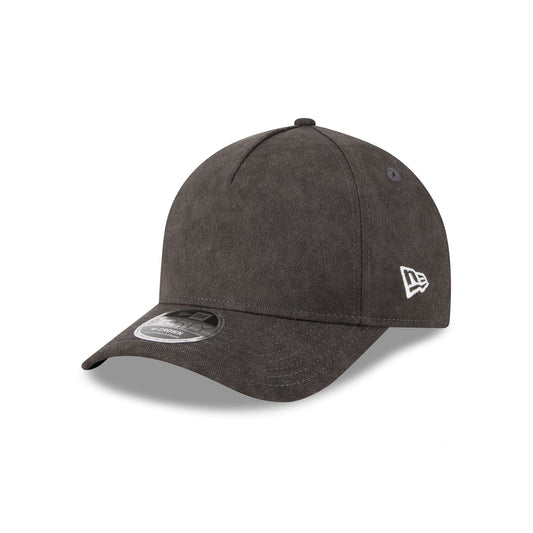 New Era Cap Washed Twill Black 9FORTY M-Crown A-Frame Adjustable Hat