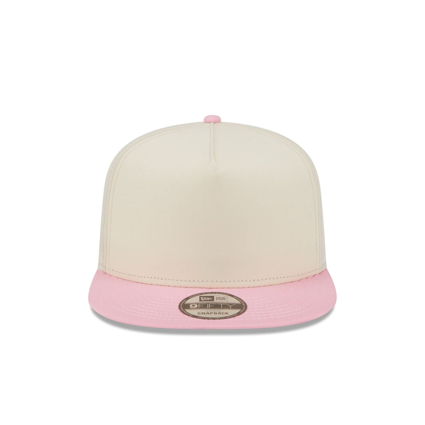 New Era Cap Cotton Nylon Pink Visor 9FIFTY A-Frame Snapback Hat