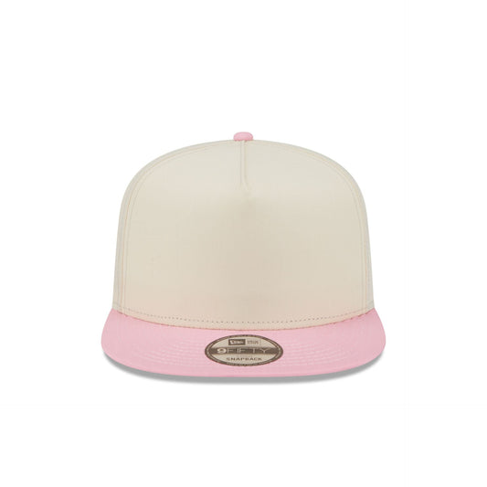 New Era Cap Cotton Nylon Pink Visor 9FIFTY A-Frame Snapback Hat