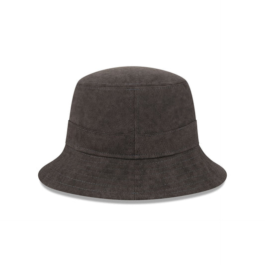 New Era Cap Washed Twill Black Bucket Hat