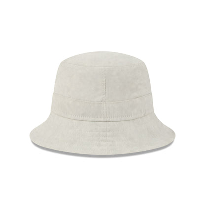 New Era Cap Washed Twill Light Biege Bucket Hat