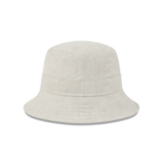 New Era Cap Washed Twill Light Biege Bucket Hat
