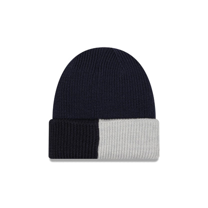 New Era Cap Merino Wool Color Block Navy Cuff Knit Hat