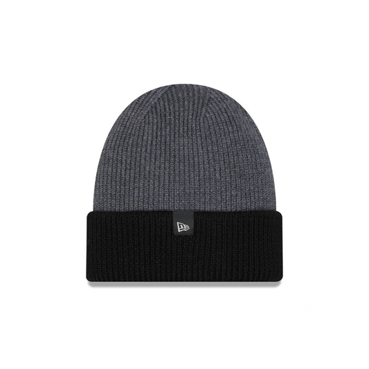 New Era Cap Merino Wool Color Block Gray Cuff Knit Hat