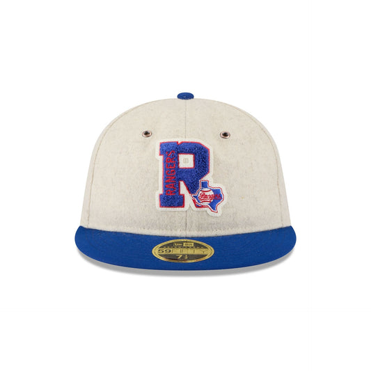 Texas Rangers Wool Letterman Retro Crown 59FIFTY Fitted Hat