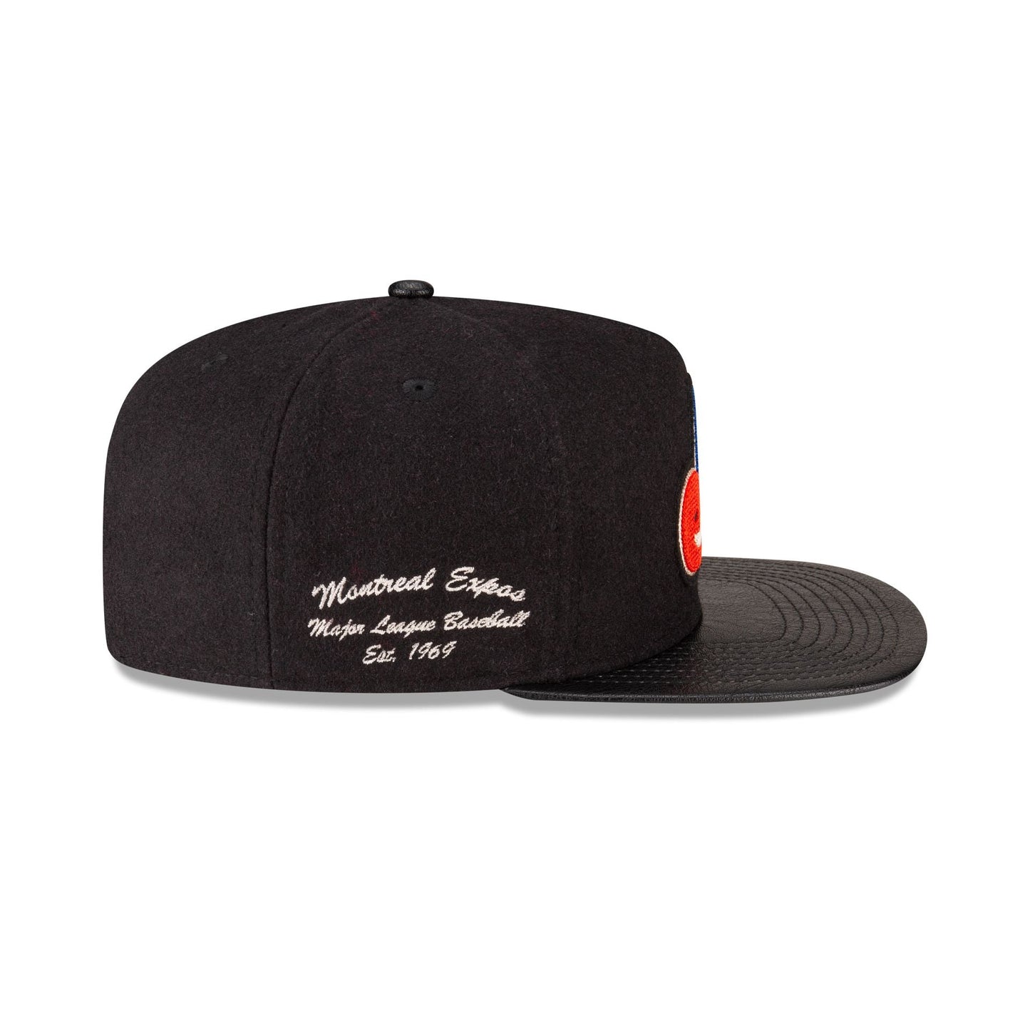Montreal Expos Wool Letterman 9FIFTY A-Frame Snapback Hat
