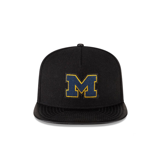 Michigan Wolverines Wool Letterman 9FIFTY A-Frame Snapback Hat