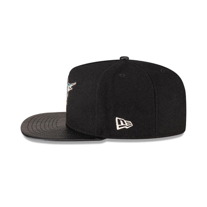 Miami Marlins Wool Letterman 9FIFTY A-Frame Snapback Hat