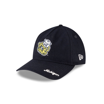 Michigan Wolverines College Vault Wool Letterman 9TWENTY A-Frame Adjustable Hat Adjustable Hat