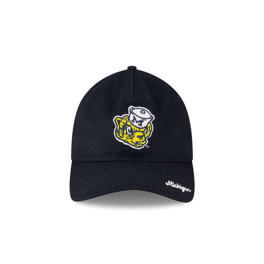Michigan Wolverines College Vault Wool Letterman 9TWENTY A-Frame Adjustable Hat Adjustable Hat