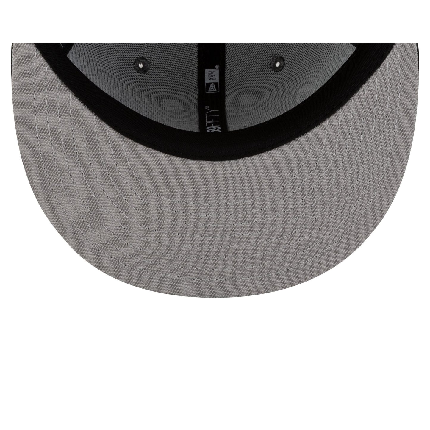 Just Caps Black Pinstripe Philadelphia 76ers 59FIFTY Fitted Hat