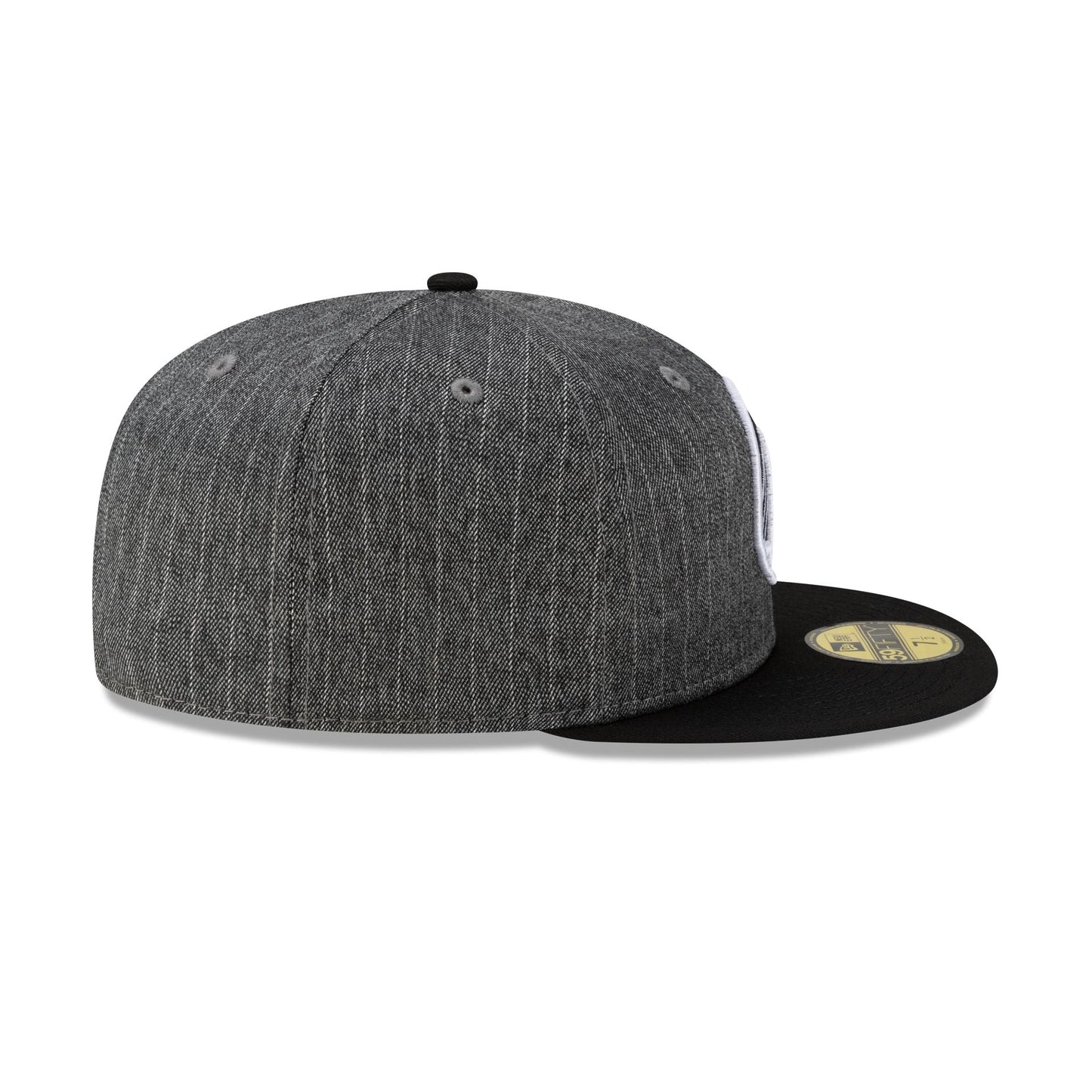 Just Caps Black Pinstripe Golden State Warriors 59FIFTY Fitted Hat