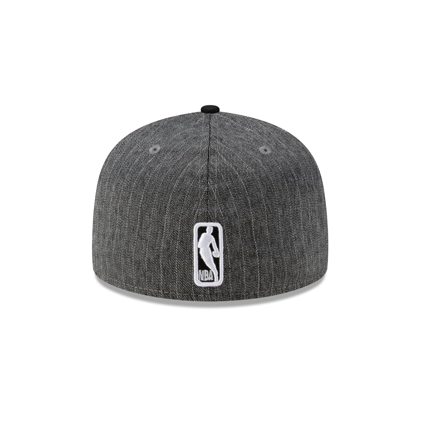 Just Caps Black Pinstripe Los Angeles Lakers 59FIFTY Fitted Hat