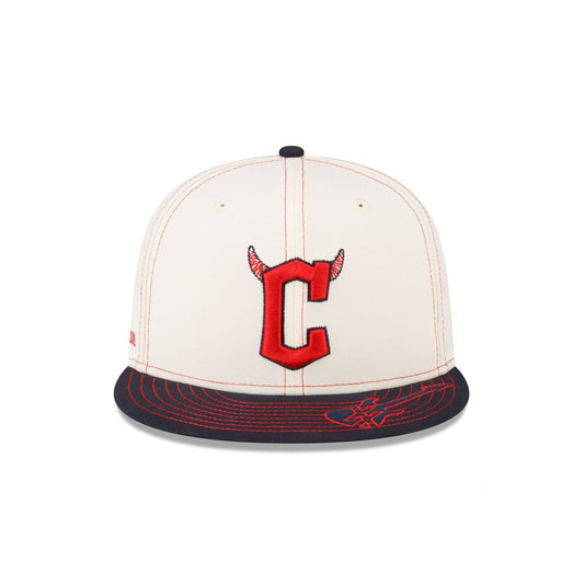 mgk x Cleveland Guardians Chrome White 59FIFTY Fitted Hat